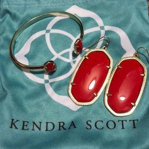Kendra Scott Elton Bracelet & Danielle Earring Set